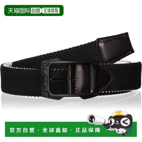 【日本直邮】OAKLEY欧克利 男士两面腰带14.0 黑色FOS900228编织