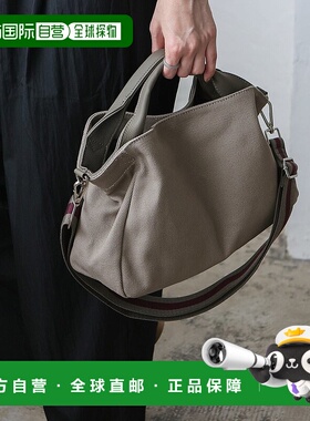 日本直邮VitaFelice 皮革帆布两用托特包礼物 [V04517AW02319]