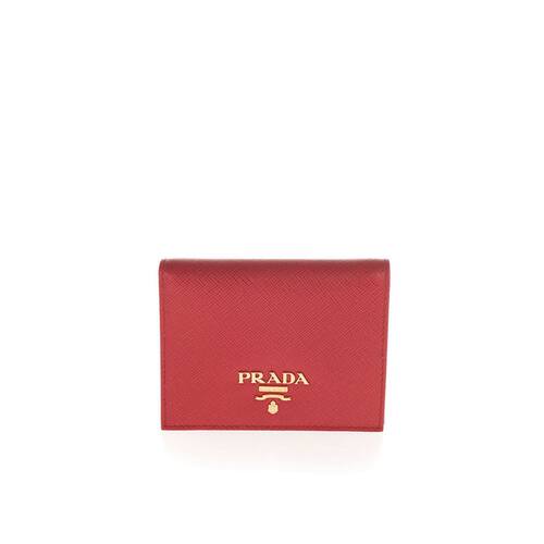 PRADA 女士钱包 1MV204QWAF068Z SS2025 红色 PORTAFOGLIO