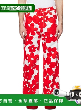 1h可退 香港直邮潮奢 Marni 玛尼 男士 红色 & 白色 Dillies Prin