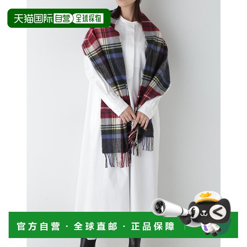 1h可退 日本直邮HUMAN WOMAN 女士棉质光泽带领衬衫连衣裙 077424