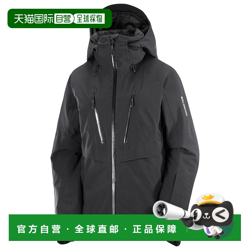 1h可退 香港直邮SALOMON 女士户外冲锋衣 1046255DEEPBLACK CO 黑