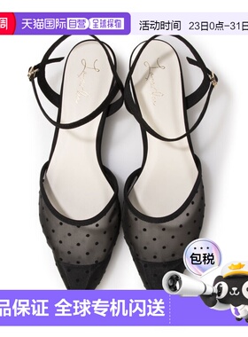 日本直邮Launa lea 0600 Launalea [25SS] 圆点薄纱腰带高跟鞋 (0