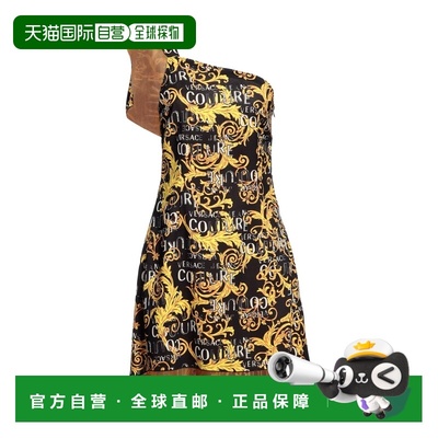香港直邮versace 范思哲 女士 短款连衣裙 black黑色 舒适时尚