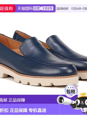 自营Vionic Kensley Loafer WoBlue Nappa Leather Round Toe Sli
