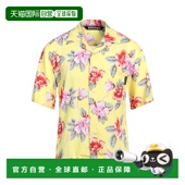 花纹衬衫 1h可退 yellow黄色 棕榈天使 男士 香港直邮Palm Angels