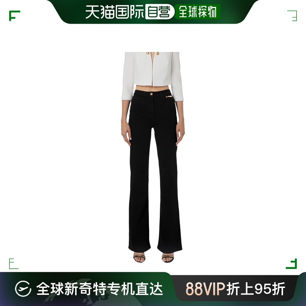 香港直邮潮奢 Elisabetta Franchi 女士 阔腿牛仔裤 PJ23I36E2 女装/女士精品 牛仔裤 原图主图