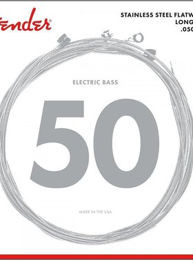 日本直邮芬达 电贝司琴弦 不锈钢9050's Flatwound9050ML 050-100