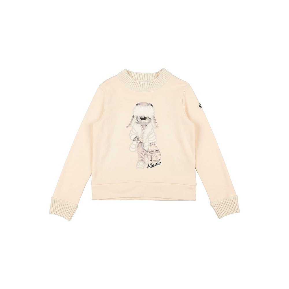 潮奢 Moncler 盟可睐 女童 卫衣童装 beige米色 舒适时尚