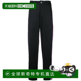 黑色直筒棉质单扣运动裤 香港直发GIVENCHY纪梵希男士 BM506J300B