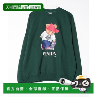 男女同款 1h可退 WEAR STREET 宽松熊图案圆领卫 日本直邮VISION