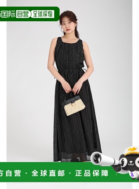 1h可退 日本直邮fifth女士条纹抽绳连衣裙显瘦百搭 ES25S0411长裙