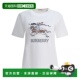 香港直邮潮奢 EKD Burberry 1h可退 巴宝莉 女士 素描圓領T卹 812