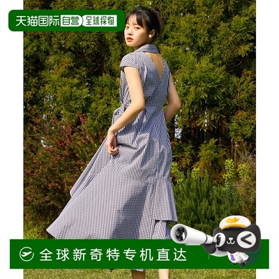 1h可退 日本直邮eimy istoire 女士法式袖荷叶边系带长款连衣裙 1