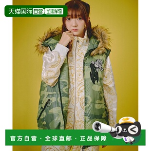 日本直邮GALFY 无袖外套 可拆卸毛领 153084