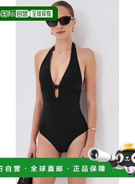 1h可退 香港直邮Staud 女士 La Jolla 连身连体泳衣 black黑色 舒