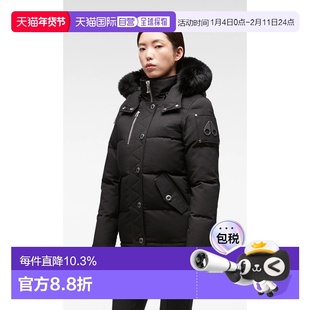 Moose Knuckles女士经典3Q毛领羽绒服夹克 小剪刀