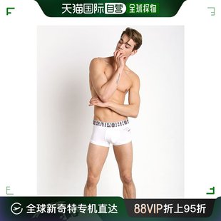 香港直邮Emporio 白色棉质舒适柔软 平角内裤 Armani阿玛尼男士