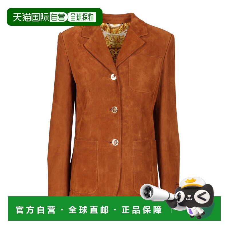香港直邮VERSACE 女士西服 10208631A155041NI00 AW2025棕色外套