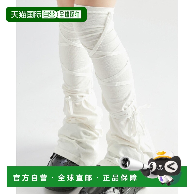 1h可退 日本直邮WEGO 女装 蕾丝绑带过膝长筒袜 美腿效果 MO25AW1