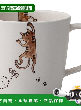 【日本直邮】Hasami ware 马克杯 容量约 280ml 猫 棕色 25441