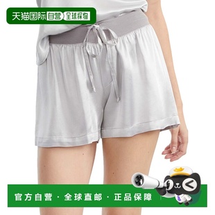 自营PJ Harlow女式米克尔缎面睡裤-深银色 美国奥莱直发
