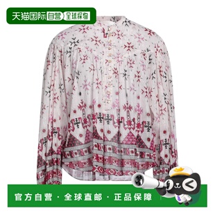 1h可退 香港直邮ISABEL MARANT 女士 Blouses 花纹衬衫 pink粉色