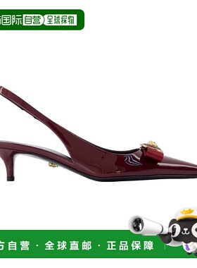 1h可退 香港直邮潮奢 versace 范思哲 女士 尖頭露跟高跟鞋 10198
