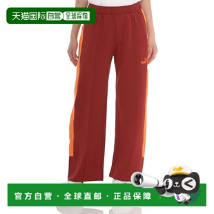 【日本直邮】彪马运动休闲女款长裤 One Line  683598 深红色卫裤