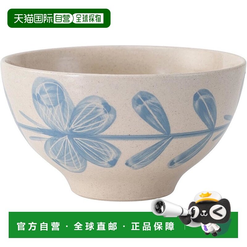 【日本直邮】波佐見焼 R 碗 蝴蝶 容量约370ml 旅途蓝 25332陶瓷