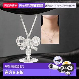 韩国直邮Vivienne Westwood西太后OCTAVIE立体土星吊坠蝴蝶结项链