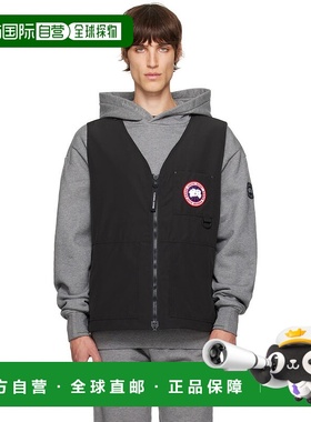 1h可退 香港直邮潮奢 Canada Goose 加拿大鹅 男士 黑色 Canmore