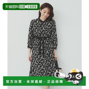 1h可退 女士小花朵印花雙色無袖 連衣裙 C585202420 日本直郵index