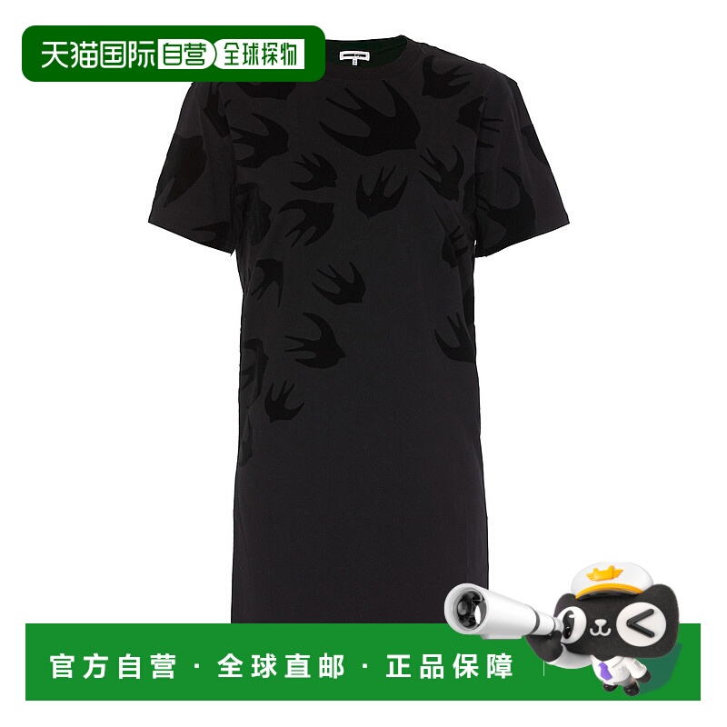 1h可退 香港直邮MCQ 女士连衣裙 395772RLT731000 黑色 Swallow p