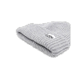 香港直邮GANNI 女士帽子 A4429921 AW2025 灰色 羊毛无檐小便帽