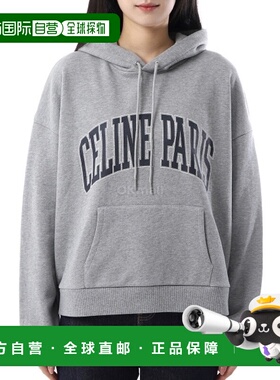 韩国直邮CELINE 棉质抓绒大连帽衫 (2Y65G670Q 09BQ) 兜帽/拉链