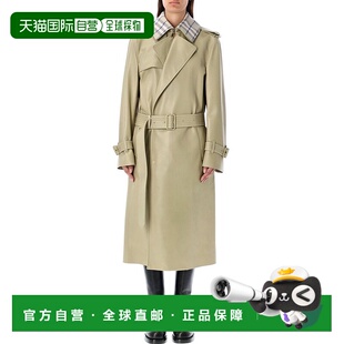 香港直邮Burberry 巴宝莉 女士 系腰带皮革风衣 8088838博柏利