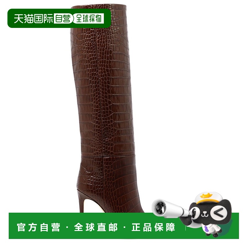 香港直邮潮奢 Paris Texas 女士 压纹及膝细高跟靴 PX133XCOCO