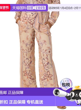 自营Hale Bob Fernanda Linen Pant - brown 美国奥莱直发