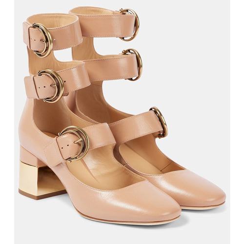 Chloe 蔻依 女士 Alize 皮质浅口鞋 000767