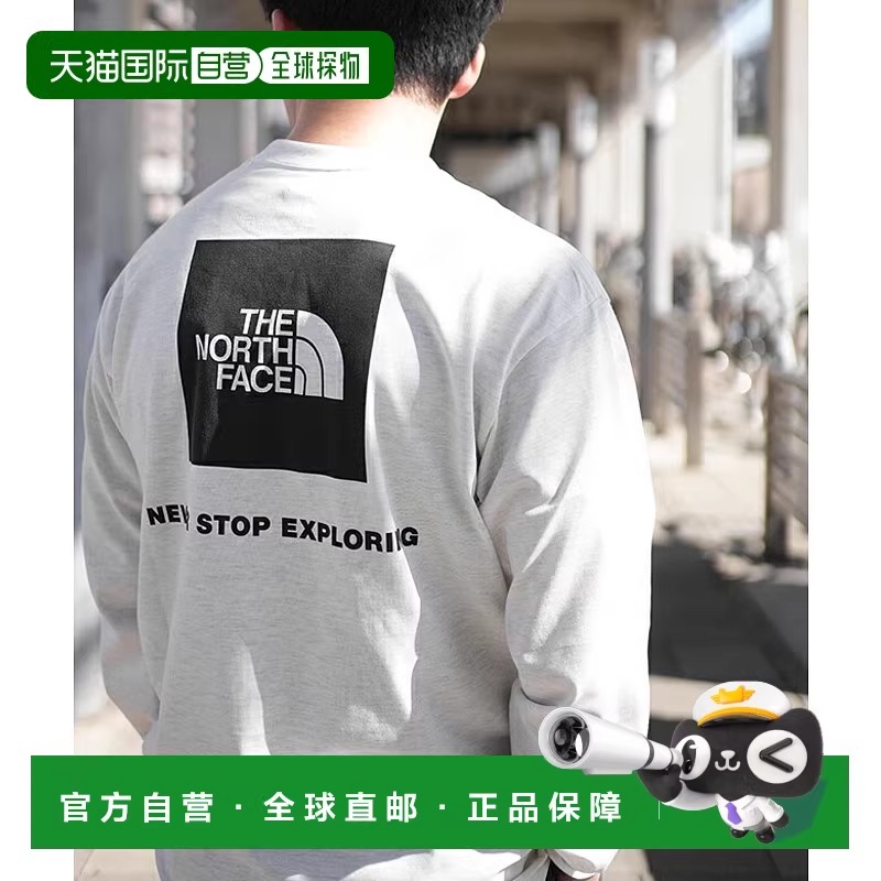 日本直邮[NT32442] THE NORTH FACE L/S 后背方形徽标T恤 长袖方T