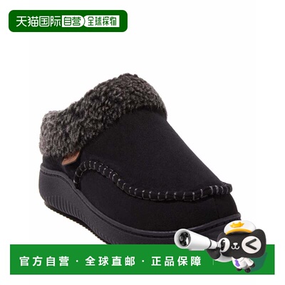 自营Dearfoams Men's Marshall Microsuede Moccasin Toe Clog Ho