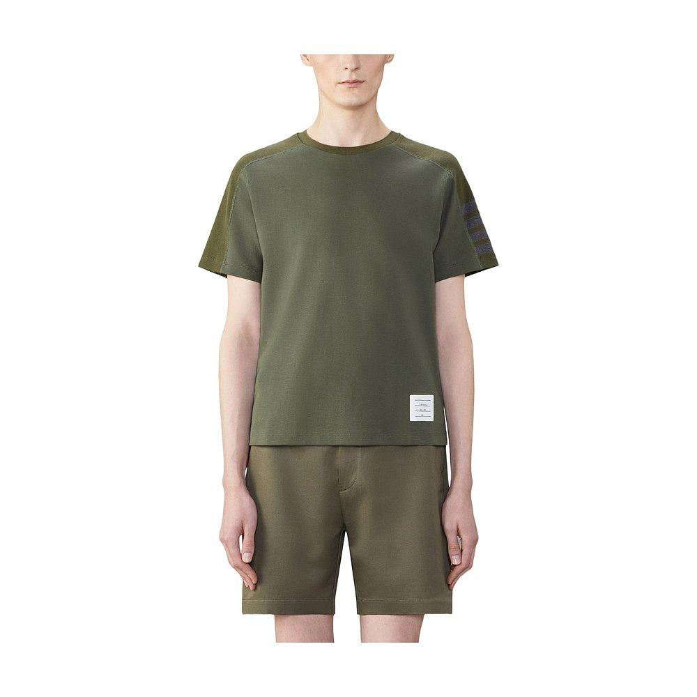 THOM BROWNE 男士T恤 MJS246A07323320 AW2024 绿色