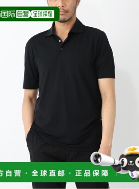 日本直邮Cruciani 男士黑色 Polo衫 uc51t01 te01zpo02 2000