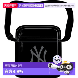 自营欧洲直邮NEW ERA SIDE BAG系列 男女通用黑色涤纶斜挎包新款