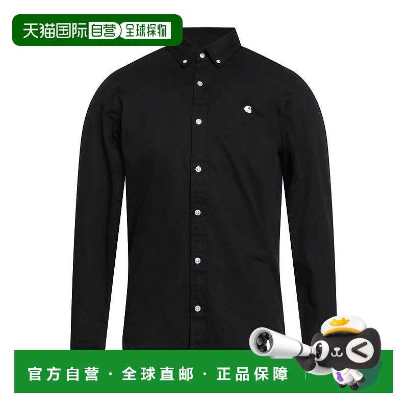 1h可退 香港直邮Carhartt 卡哈特 男士 纯色衬衫 black黑色 舒适