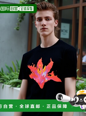 香港直邮ALEXANDER MCQUEEN 男士T恤 817169QTAC10512 SS2025