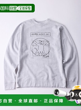 1h可退 日本直邮COTTON EXPRESSIONS 女装 宽松半袖 半拉链 猫狗