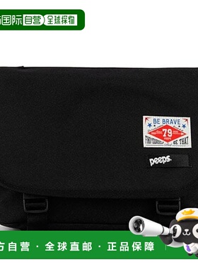 韩国直邮PEEPS 外出行便携通勤百搭e2MB(bk)斜挎包