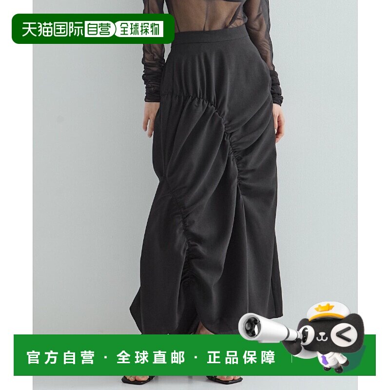 1h可退 日本直邮STUDIOUS女士侧拉链褶皱短裙 125344045半身裙